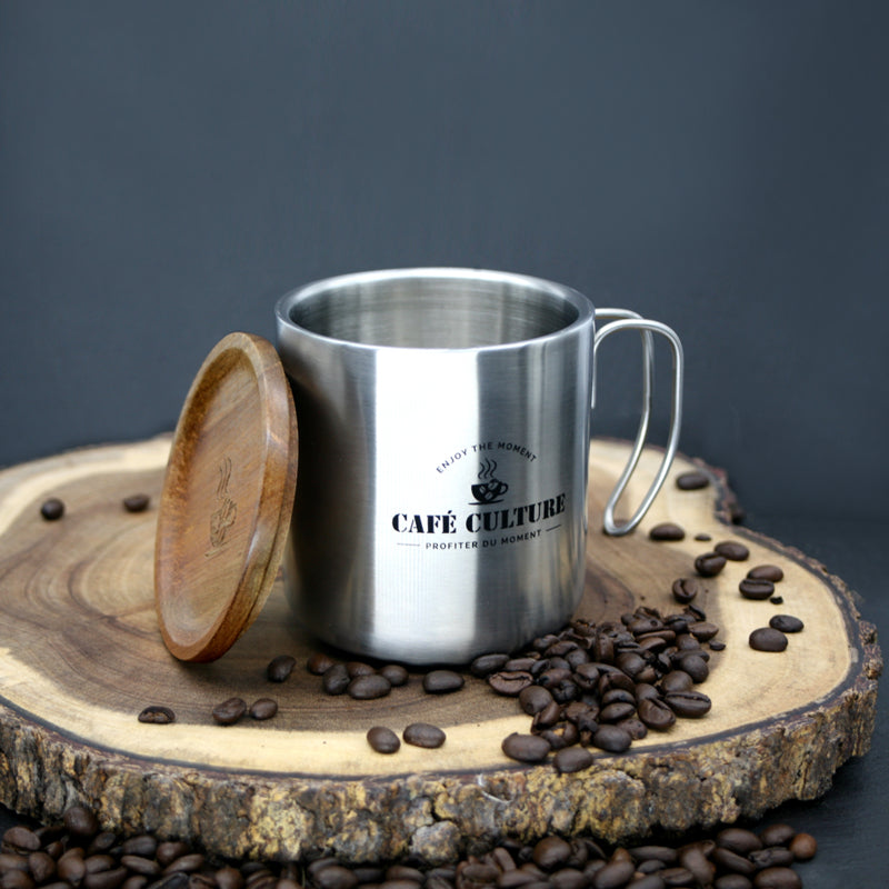 Double-walled Café Culture Stainless Steel Cup